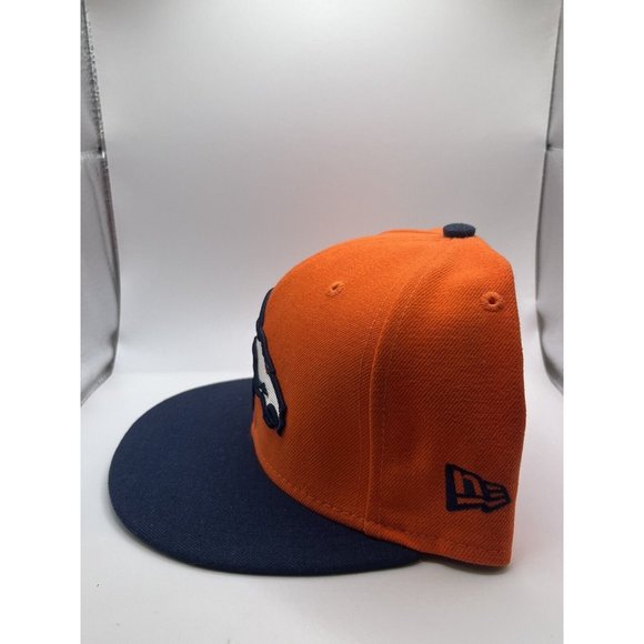 NEW ERA Denver Broncos Football Cap‎ Orange 59fifty 6 7/8 - Picture 2 of 6
